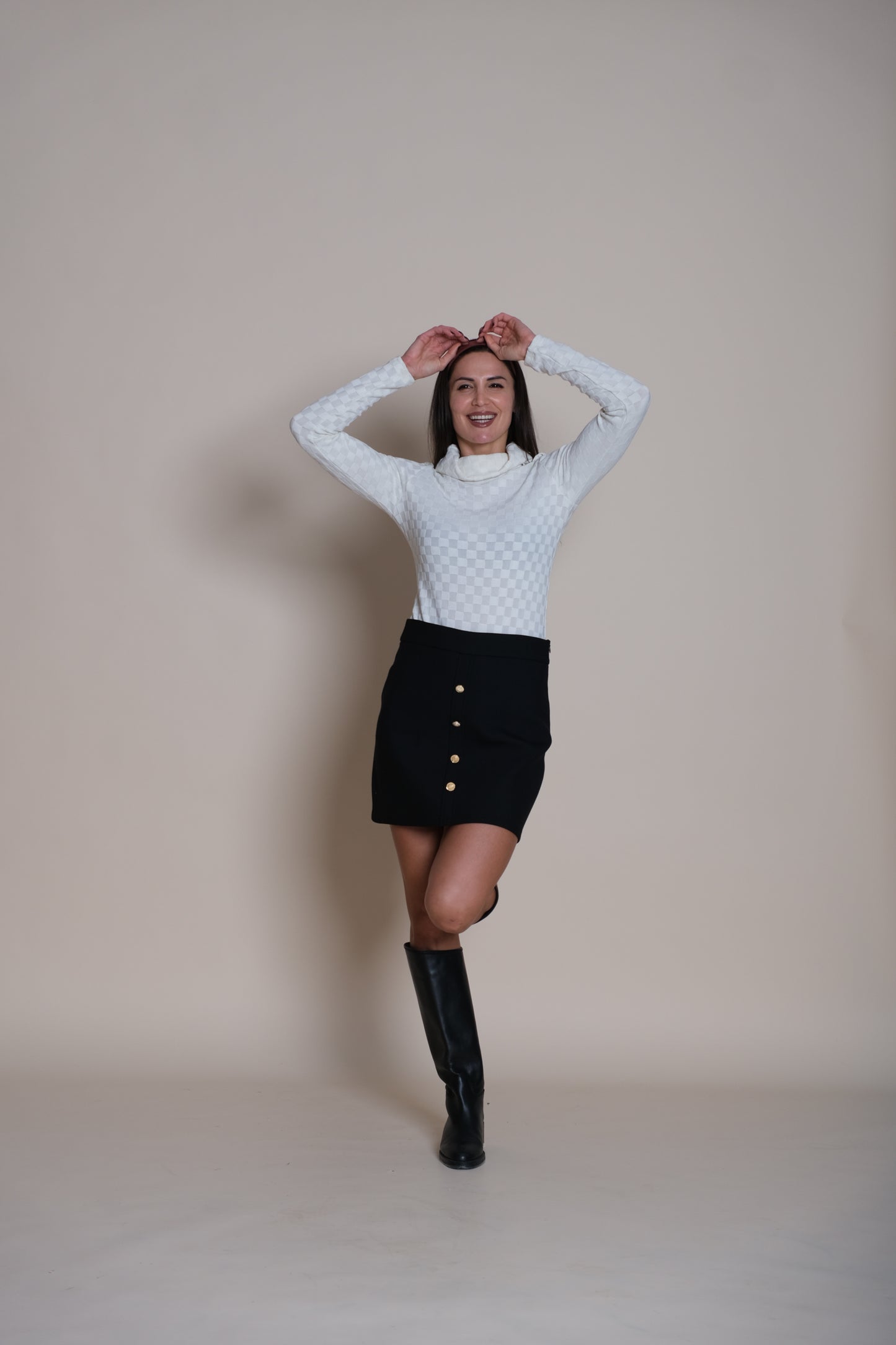 Noir Mini Skirt Black