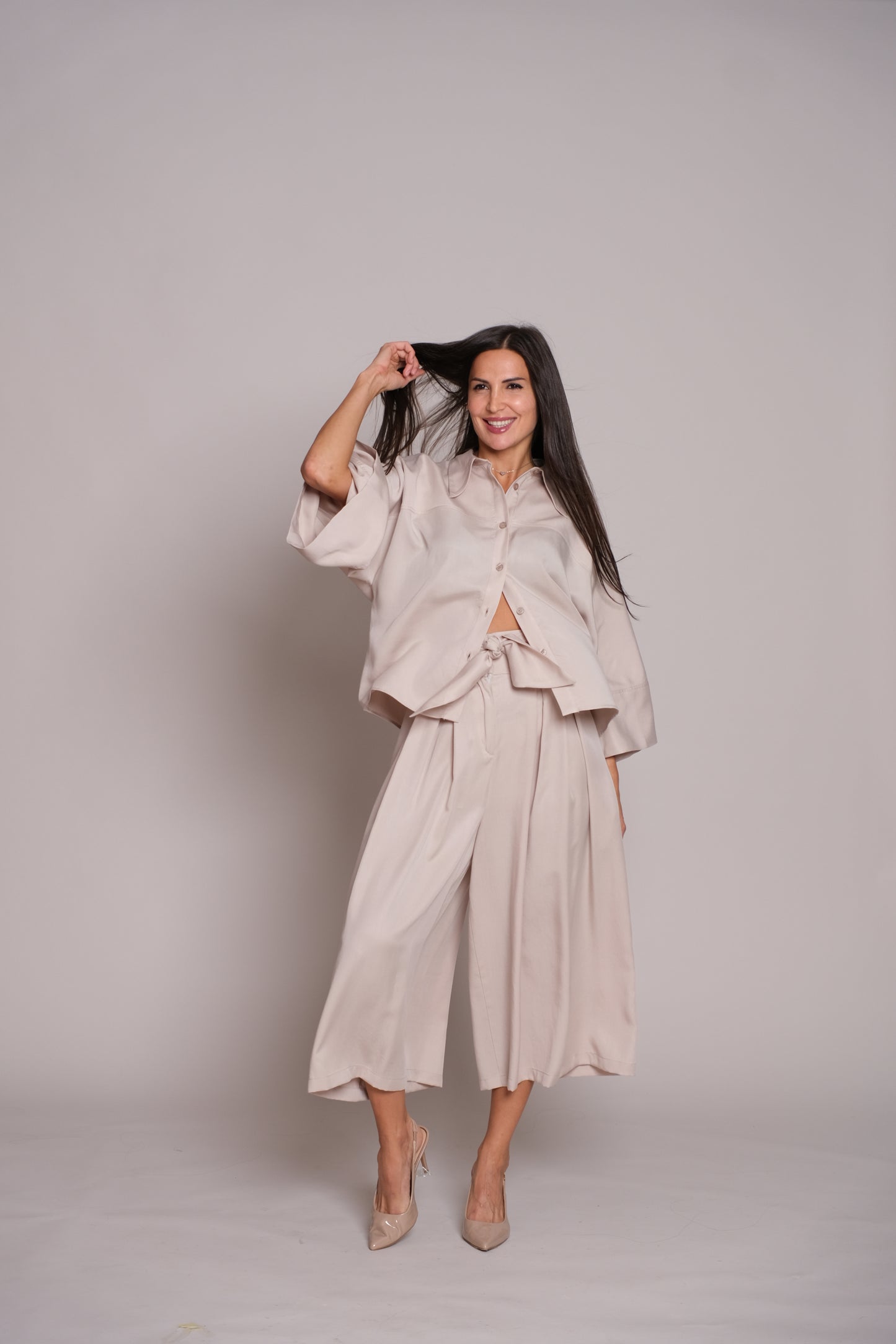 Flair Trousers Beige