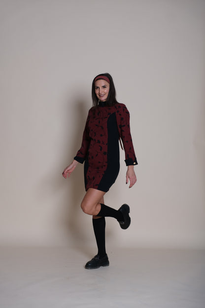 Aura Dress Burgundy