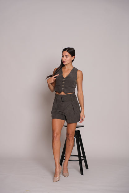 Breezy Tailored Army Shorts