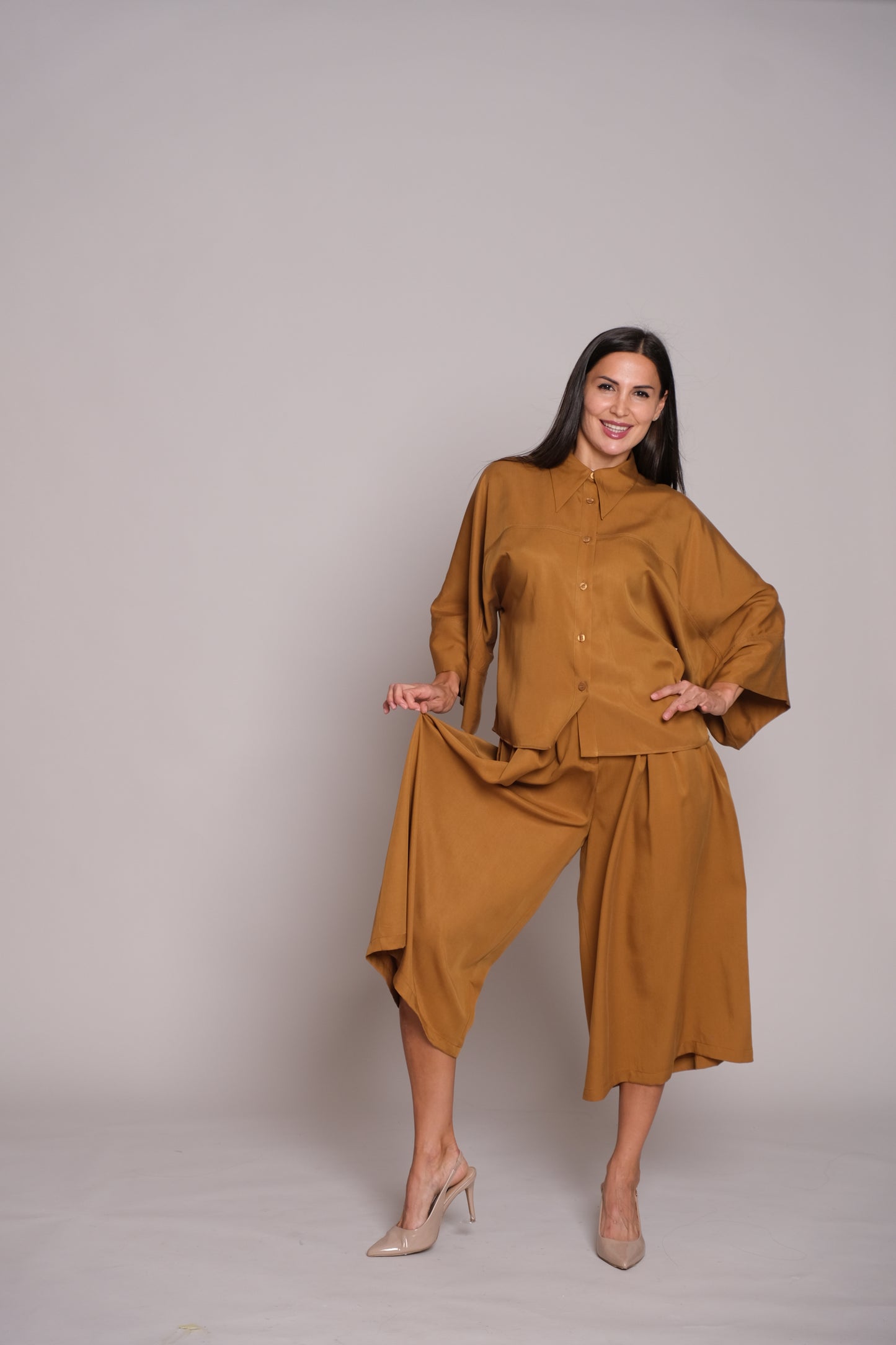  Flair Trousers Caramel Brown
