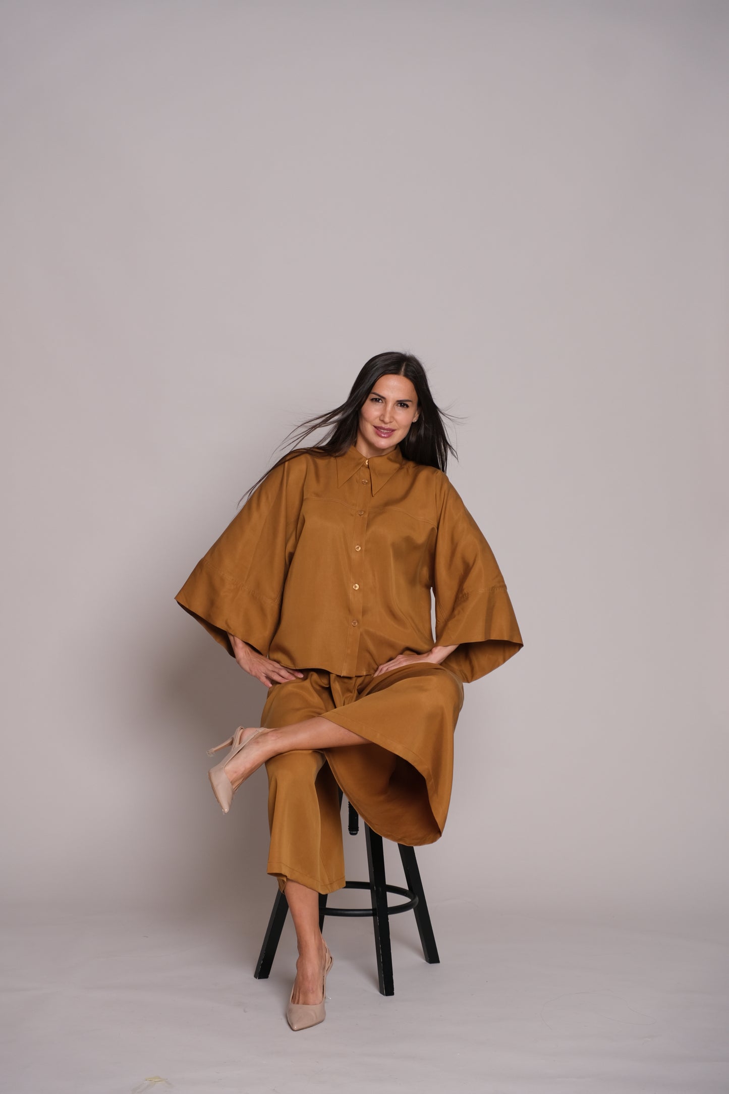  Flair Trousers Caramel Brown
