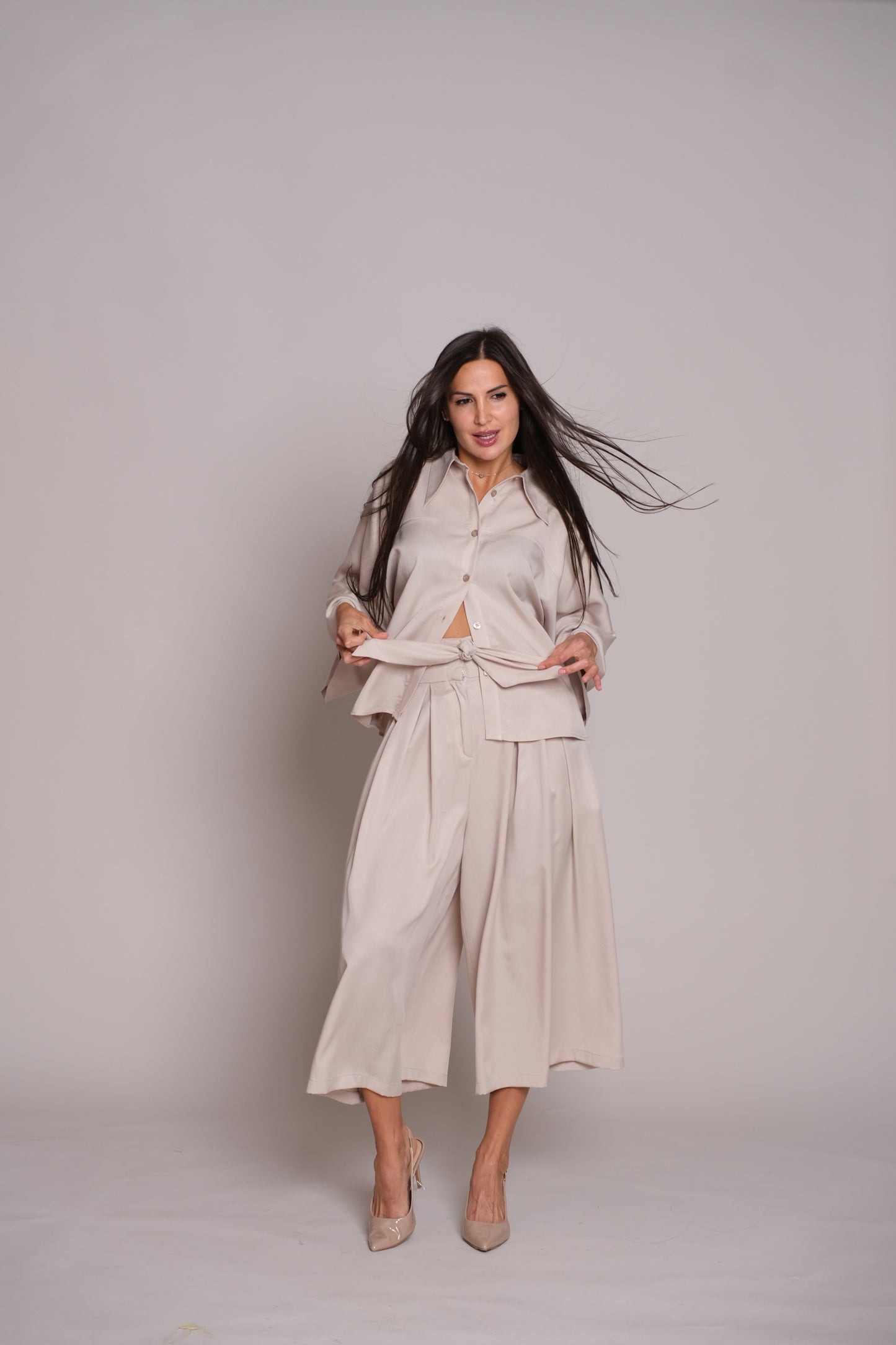 Flair Trousers Beige