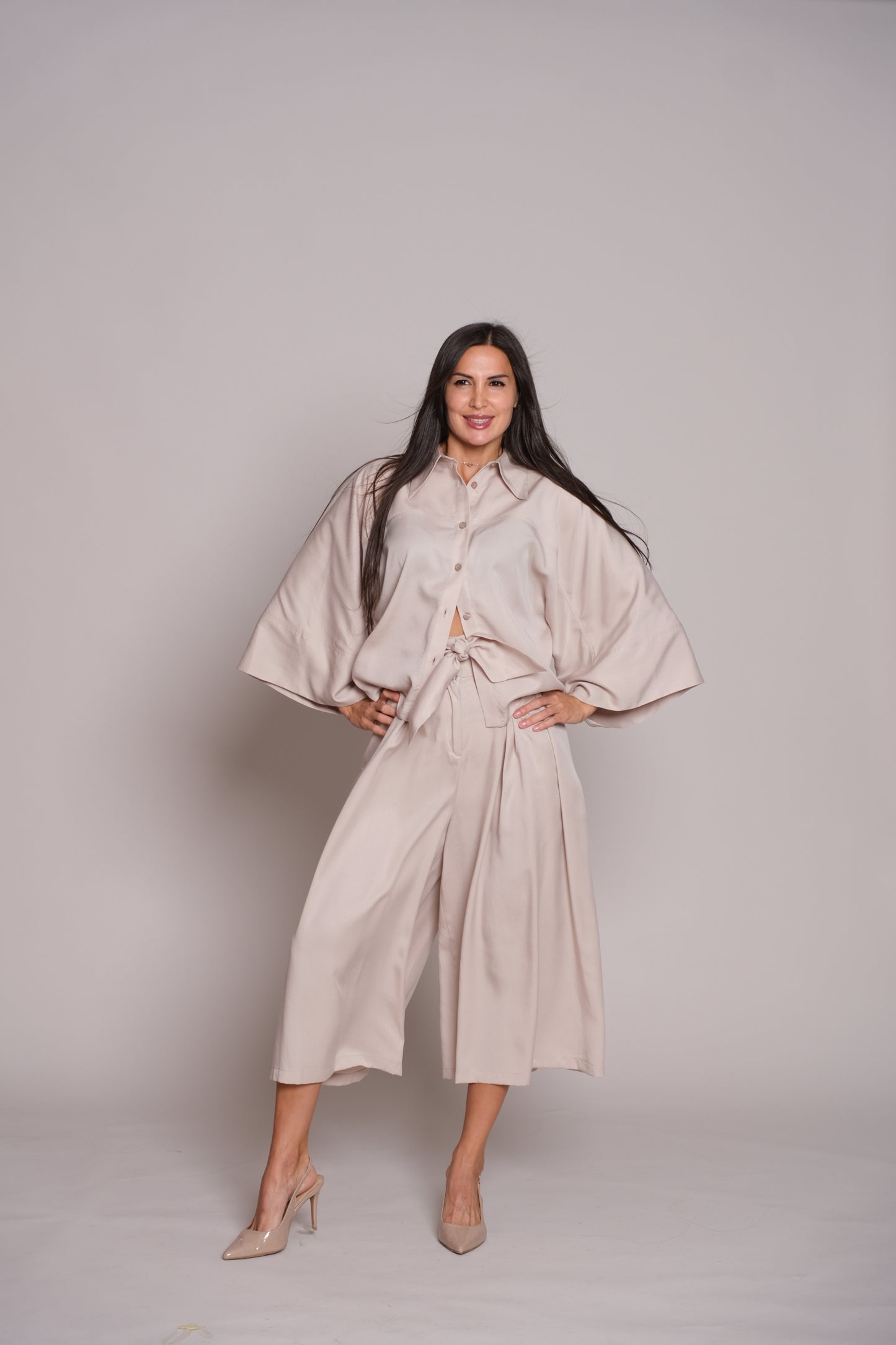 Flair Trousers Beige