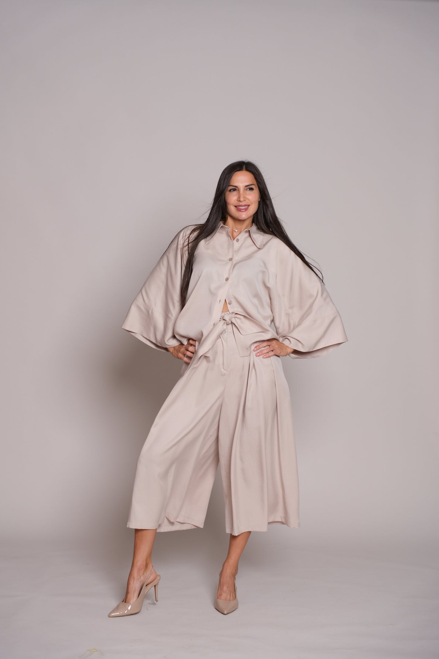 Kimono Shirt Beige
