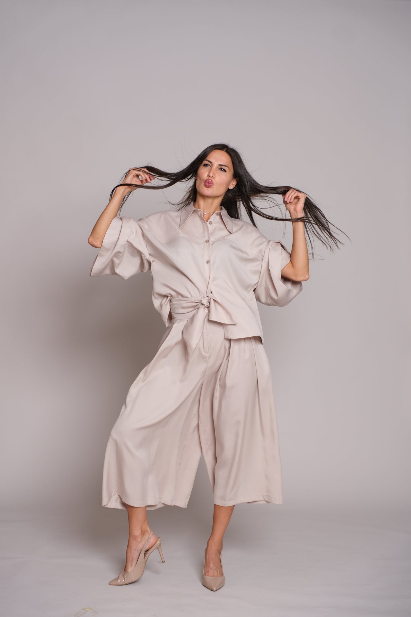 Flair Trousers Beige