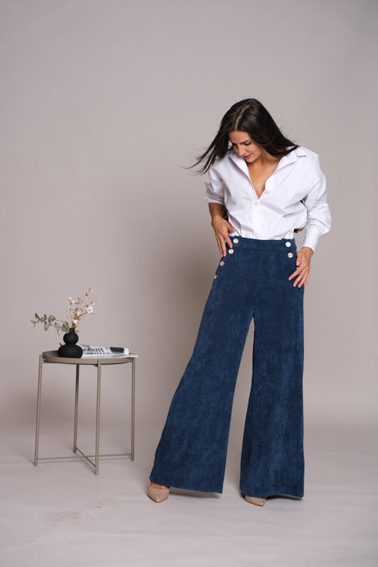 Skyline Trousers Velvet Blue