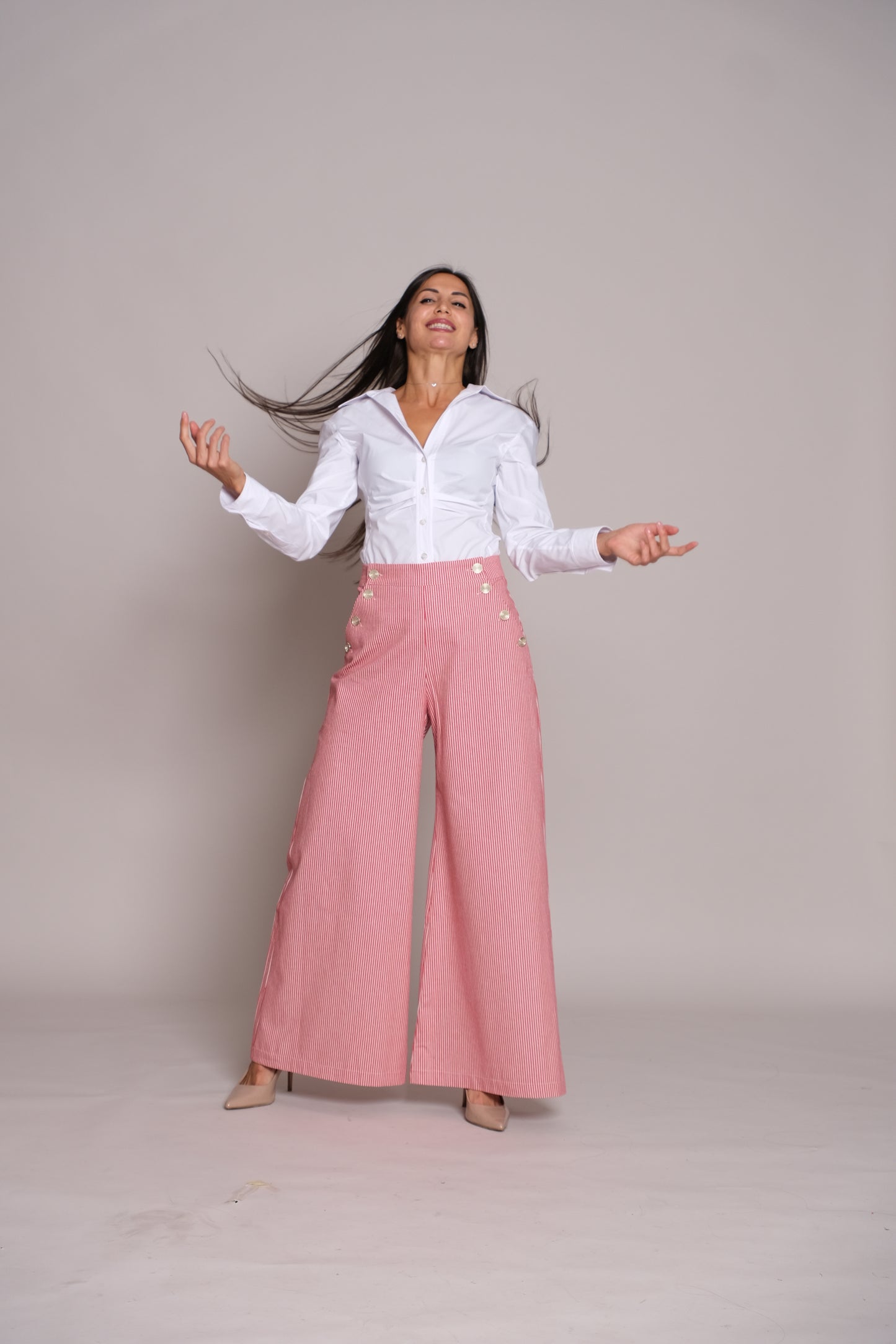 Skyline Trousers Red Stripe