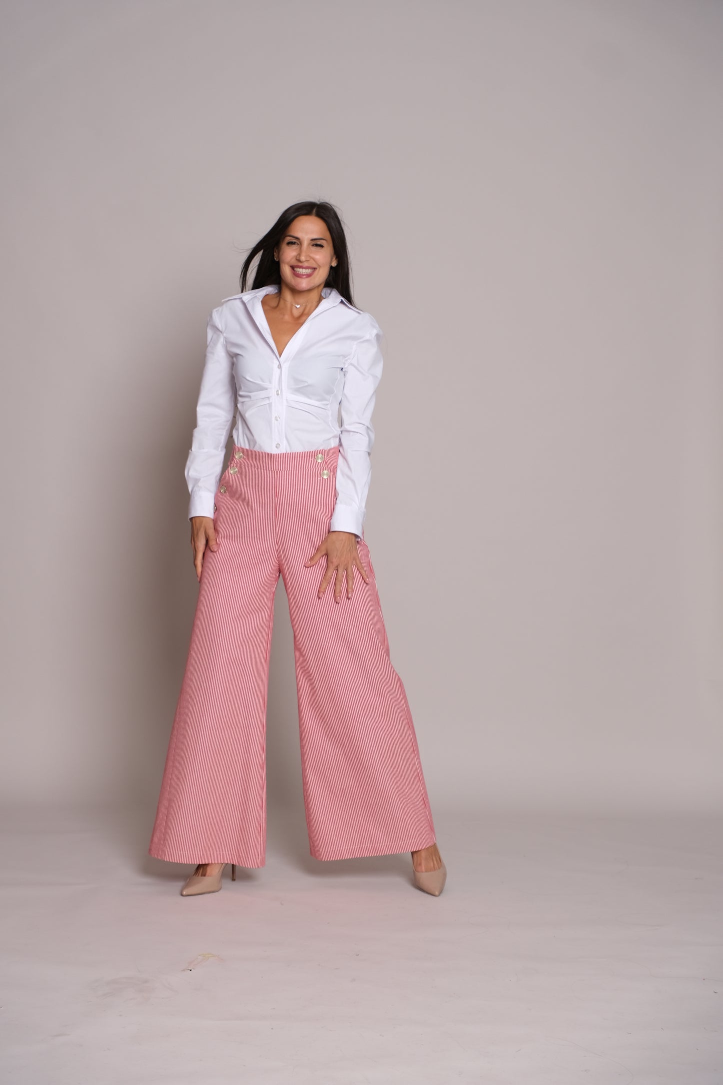 Skyline Trousers Red Stripe