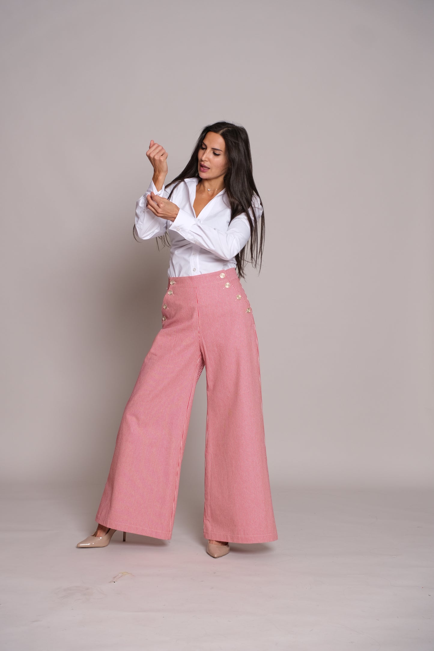 Skyline Trousers Red Stripe