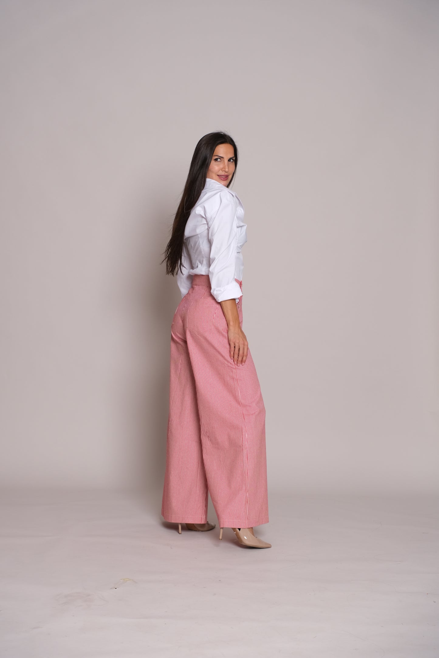 Skyline Trousers Red Stripe